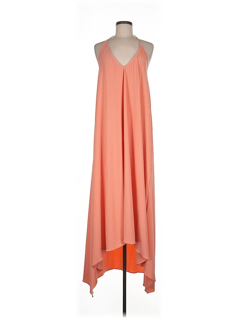 Ramy Brook Solid Orange Casual Dress Size M - photo 1