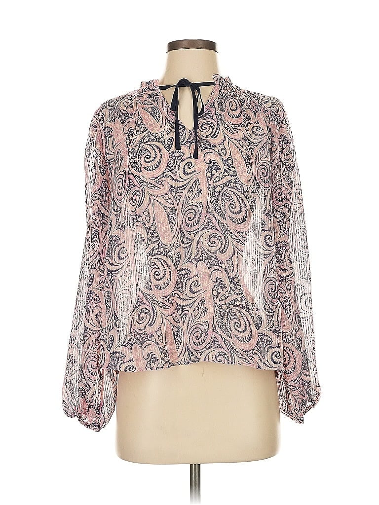 J By Joie Long Sleeve Blouse In Pink