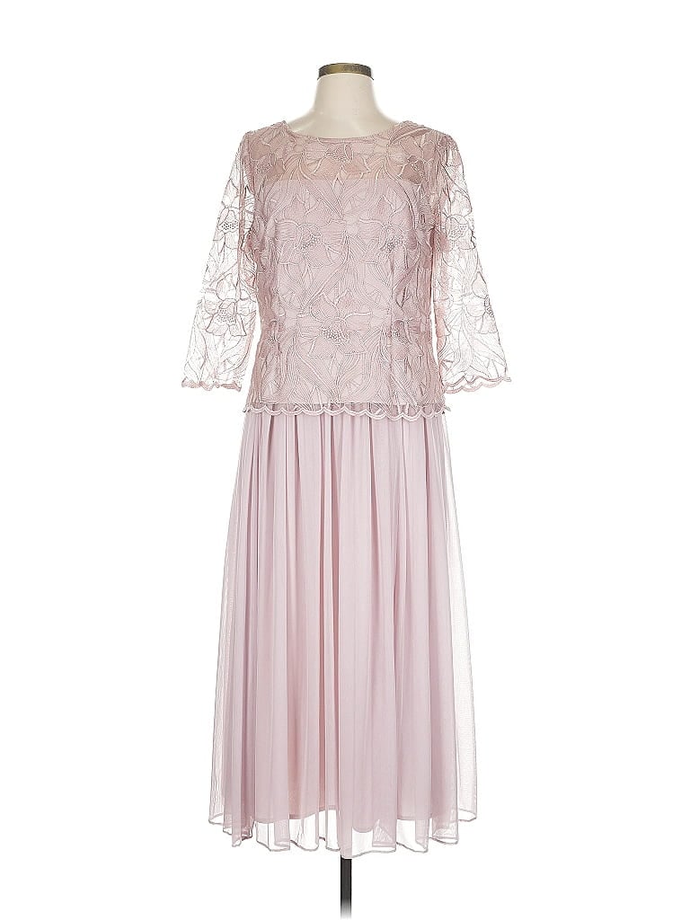 Alex Evenings 100% Nylon Pink Cocktail Dress Size 10 - photo 1