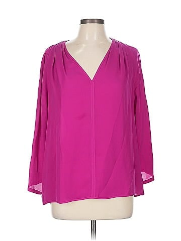 Halston Heritage 3/4 Sleeve Silk Top (view 1)