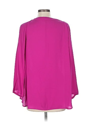 Halston Heritage 3/4 Sleeve Silk Top (view 2)