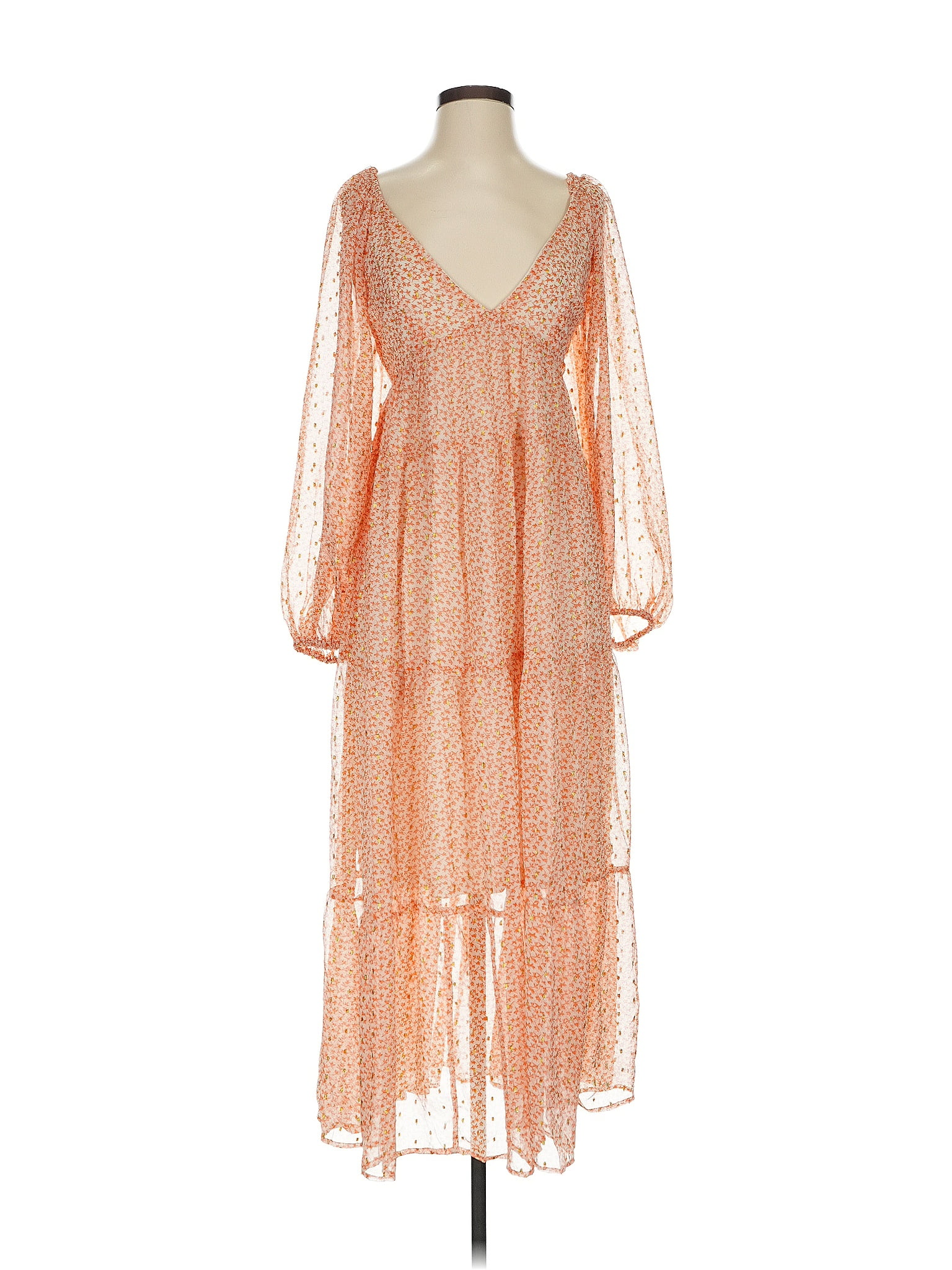 ASOS Design Orange Cocktail Dress Size 2