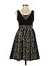 Laura Petites Animal Print Black Cocktail Dress Size 6 (petite) - photo 1