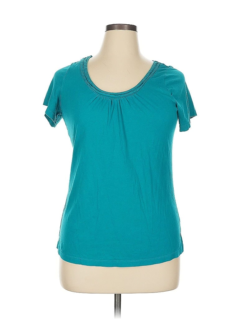 Carole Little Teal Short Sleeve Top Size 1X - photo 1