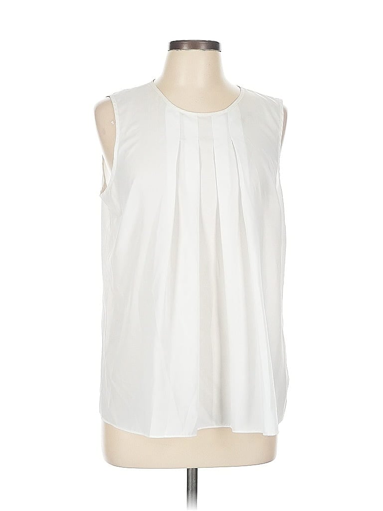 Pre-owned Michael Michael Kors Sleeveless Blouse In White