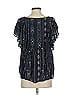 Haute Hippie 100% Modal Blue Short Sleeve Blouse Size S - photo 2