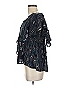 Haute Hippie 100% Modal Blue Short Sleeve Blouse Size S - photo 5