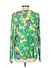 LOGO by Lori Goldstein Print Green Long Sleeve Blouse Size L - photo 2
