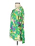 LOGO by Lori Goldstein Print Green Long Sleeve Blouse Size L - photo 5