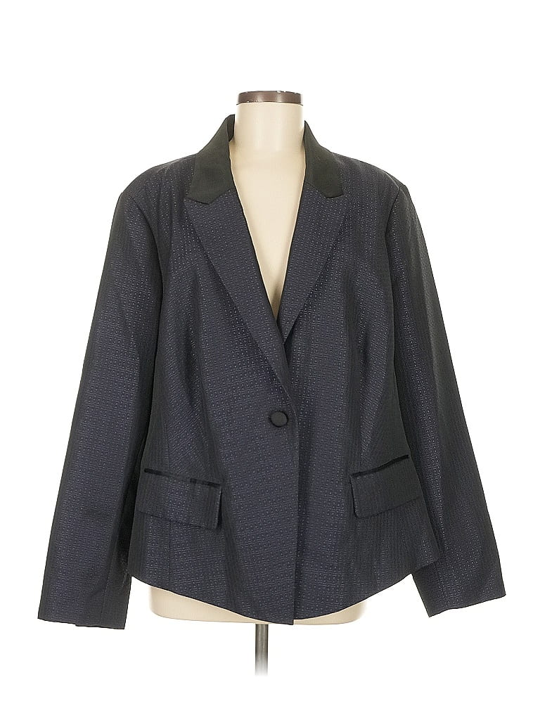 Pre-owned Halogen Blazer Jacket In Gray