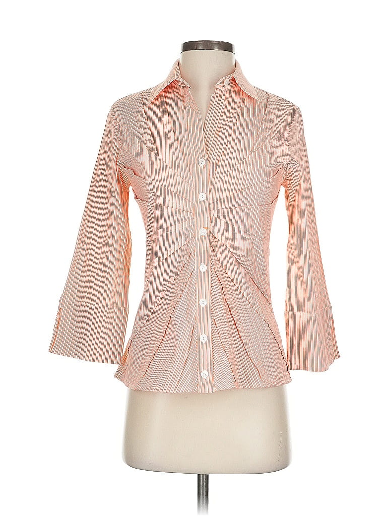 Click to view more detailed imagery on our partner's website Pre-owned Finley 3/4 Sleeve Button Down Shirt In Orange