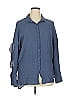 Umgee Blue Long Sleeve Button-Down Shirt Size XL - photo 1