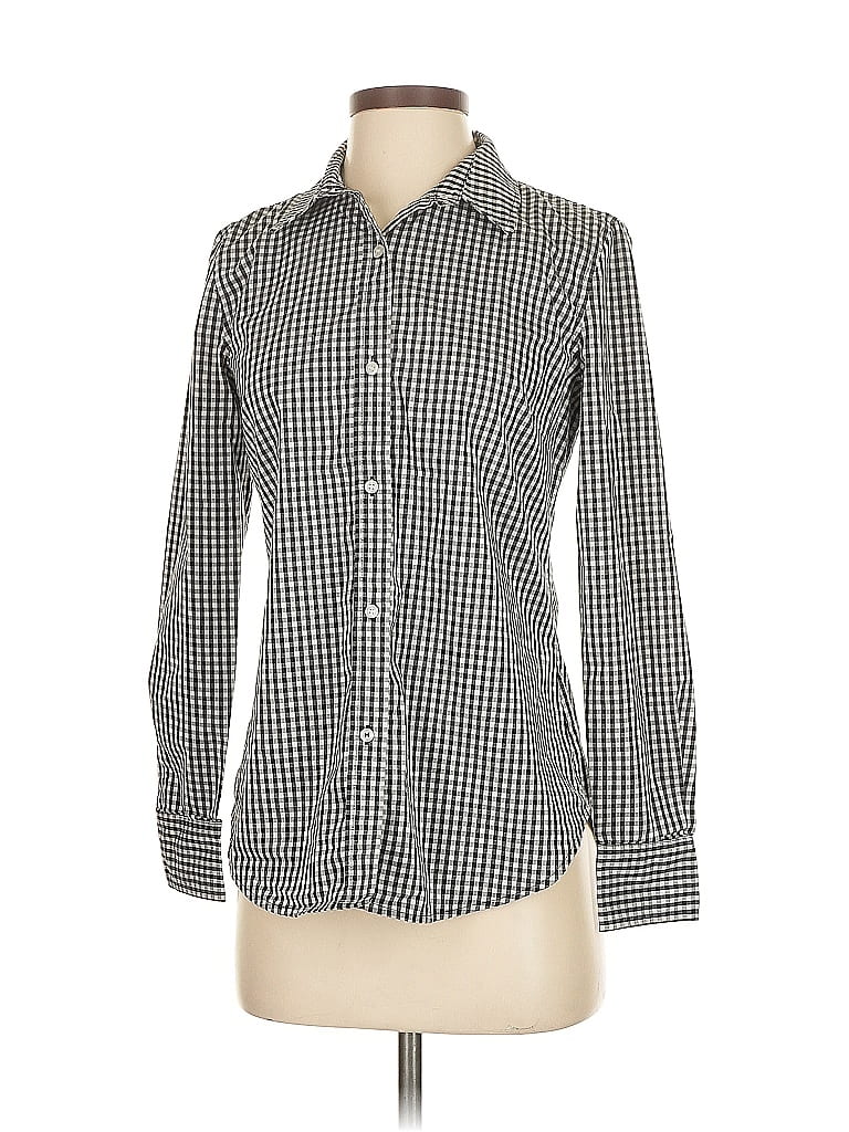 Pre-owned 1901 Long Sleeve Button Down Shirt In Black