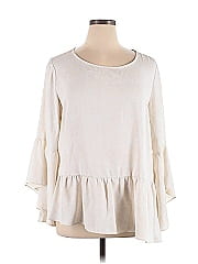 Dg^2 By Diane Gilman 3/4 Sleeve Blouse