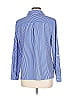 Notations Stripes Blue Long Sleeve Blouse Size L - photo 2