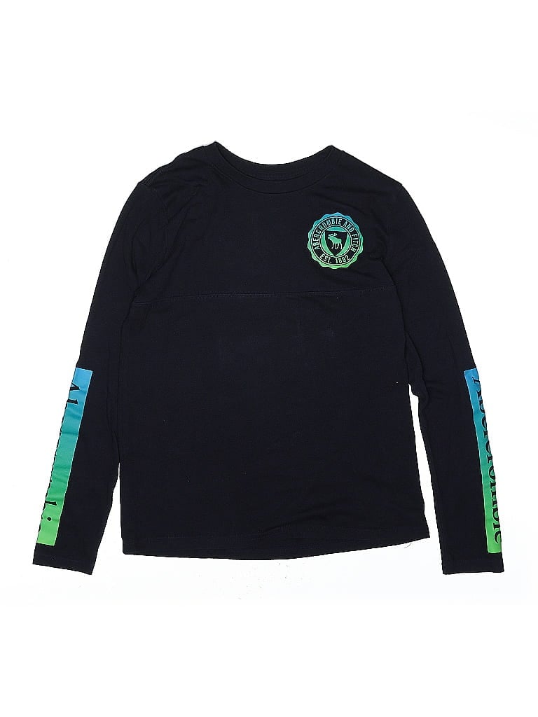 Abercrombie Black Long Sleeve T-Shirt Size 13 (big kids) - photo 1