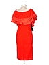 Bebe Color Block Red Cocktail Dress Size L - photo 2