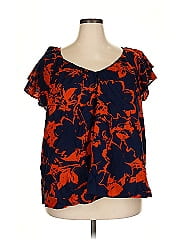 Terra & Sky Short Sleeve Blouse