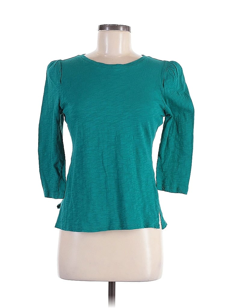 Pre-owned Inc International Concepts 3/4 Sleeve T-shirt In Green