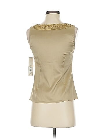 Badgley Mischka Sleeveless Silk Top (view 2)