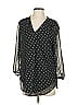 Jones New York 100% Polyester Polka Dots Black 3/4 Sleeve Blouse Size S - photo 1