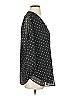 Jones New York 100% Polyester Polka Dots Black 3/4 Sleeve Blouse Size S - photo 4