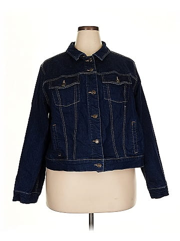 Woman Within Denim Jacket (view 1)