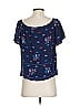 Beltaine 100% Rayon Blue Short Sleeve Blouse Size XS - photo 2