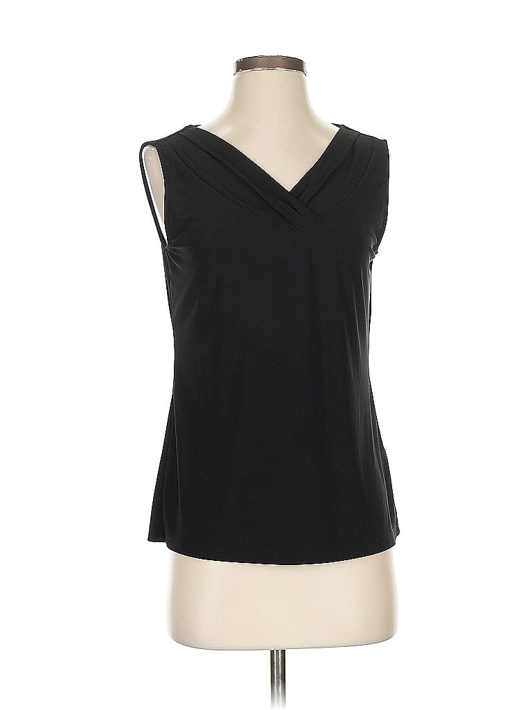Tahari by ASL Black Sleeveless T-Shirt Size S - photo 1