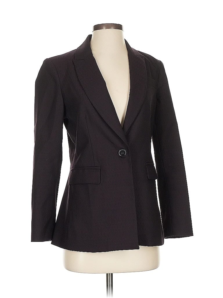 Pre-owned Le Chateau Blazer Jacket In Burgundy