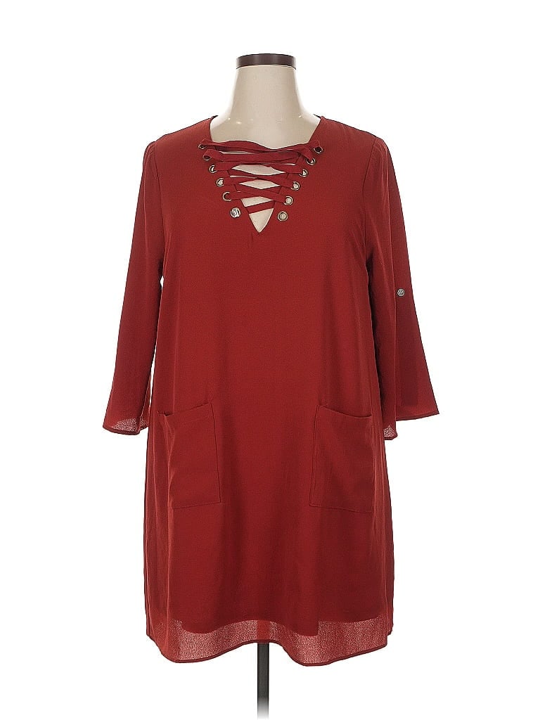 Pre-owned She + Sky Casual Dress In Red