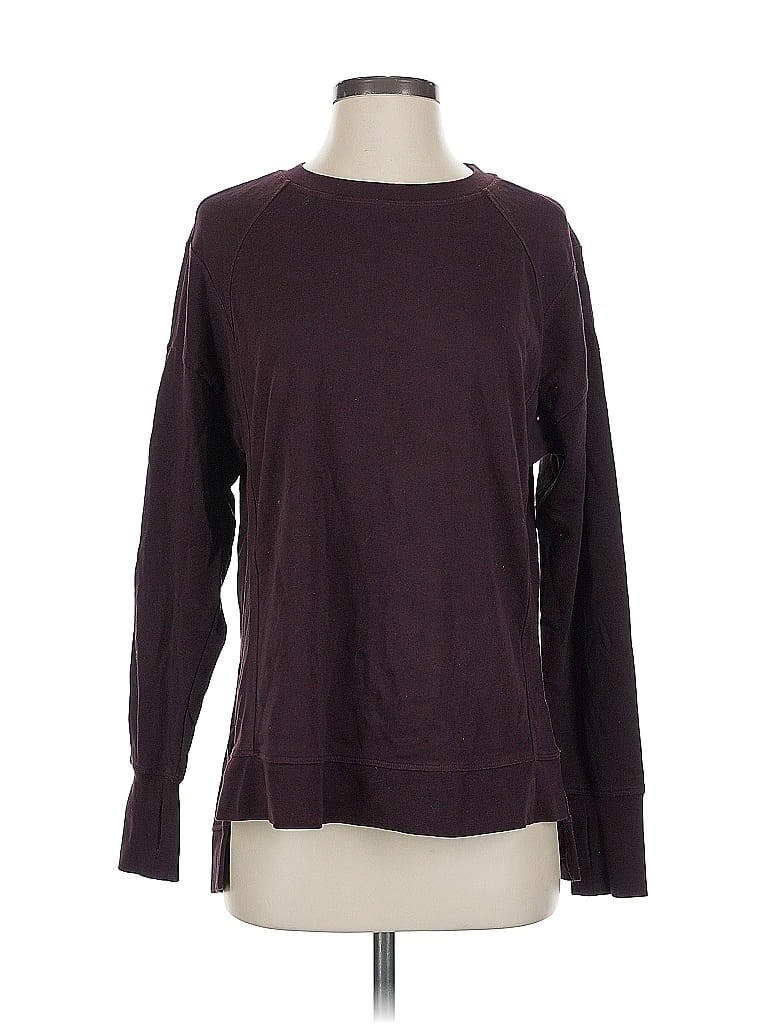 Pre-owned Sweaty Betty Pullover Sweater In Burgundy