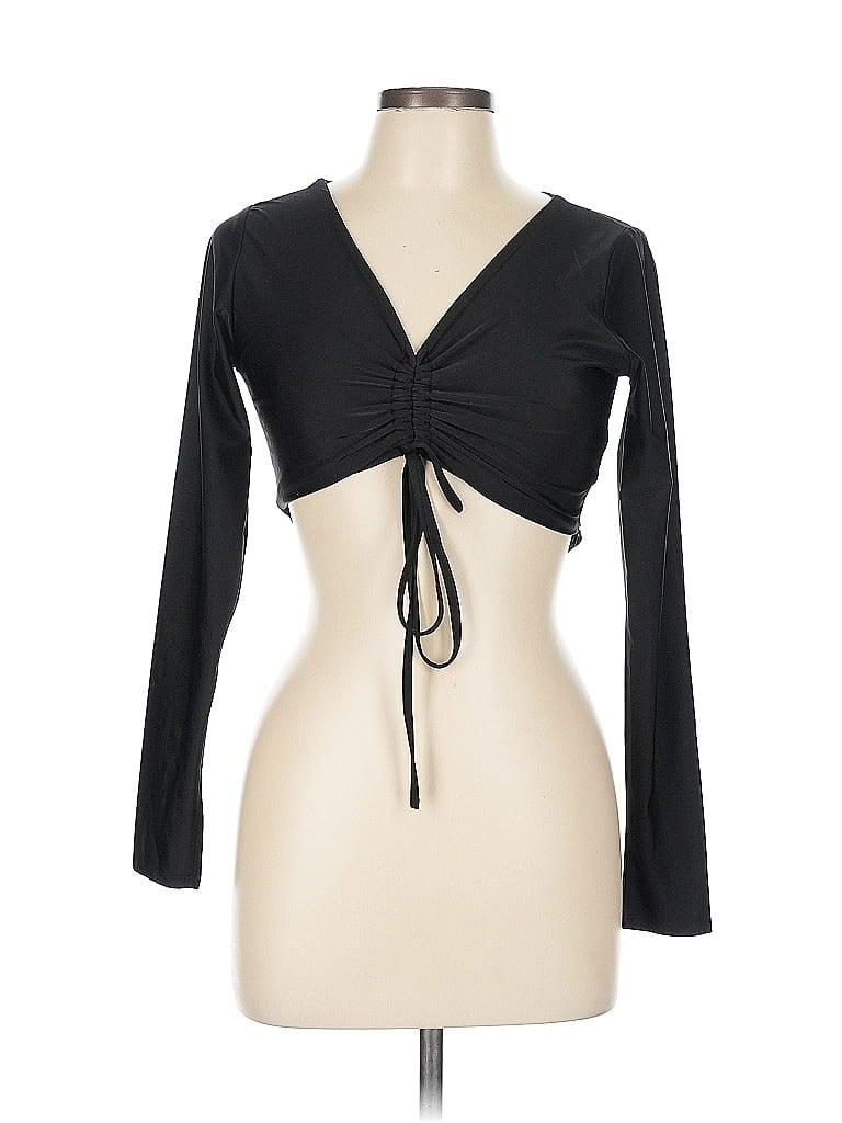 Edikted Black Long Sleeve T-Shirt Size L - photo 1