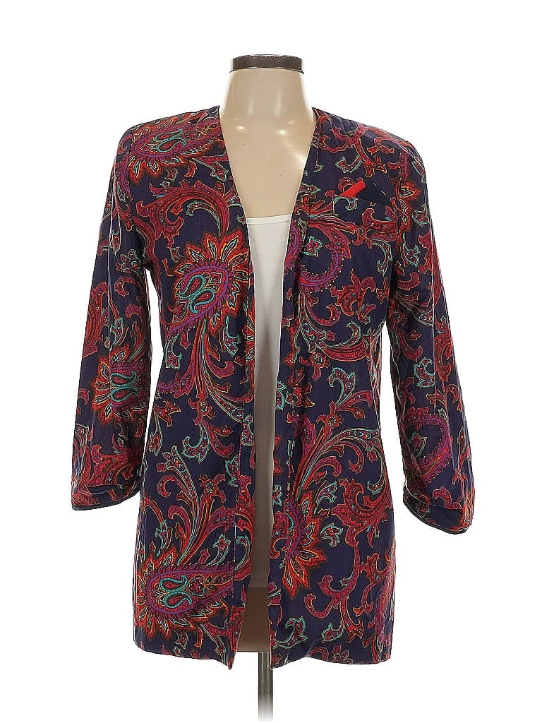 Pre-owned Assorted Brands Kimono In Burgundy