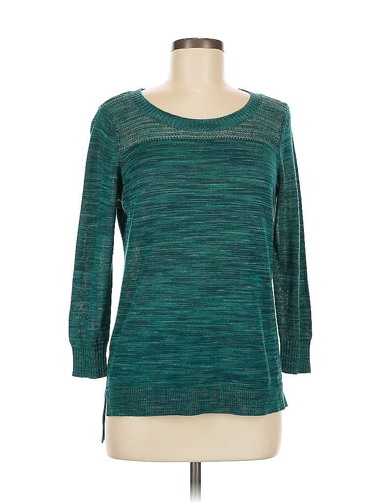 Ann Taylor LOFT Outlet 100% Acrylic Teal Pullover Sweater Size L - photo 1