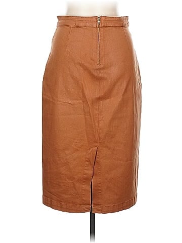 Jen 7 Faux Leather Skirt (view 2)