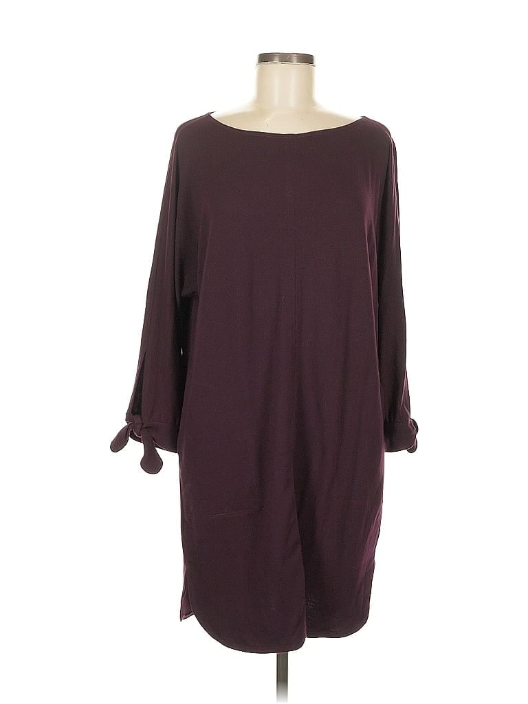 Pre-owned Max Studio Casual Dress In Burgundy