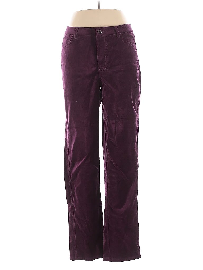Isaac Mizrahi LIVE! Purple Casual Pants Size 10 - photo 1