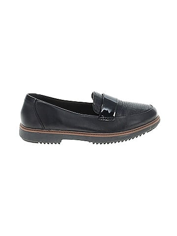 Clarks Black Flats Size 7 1/2