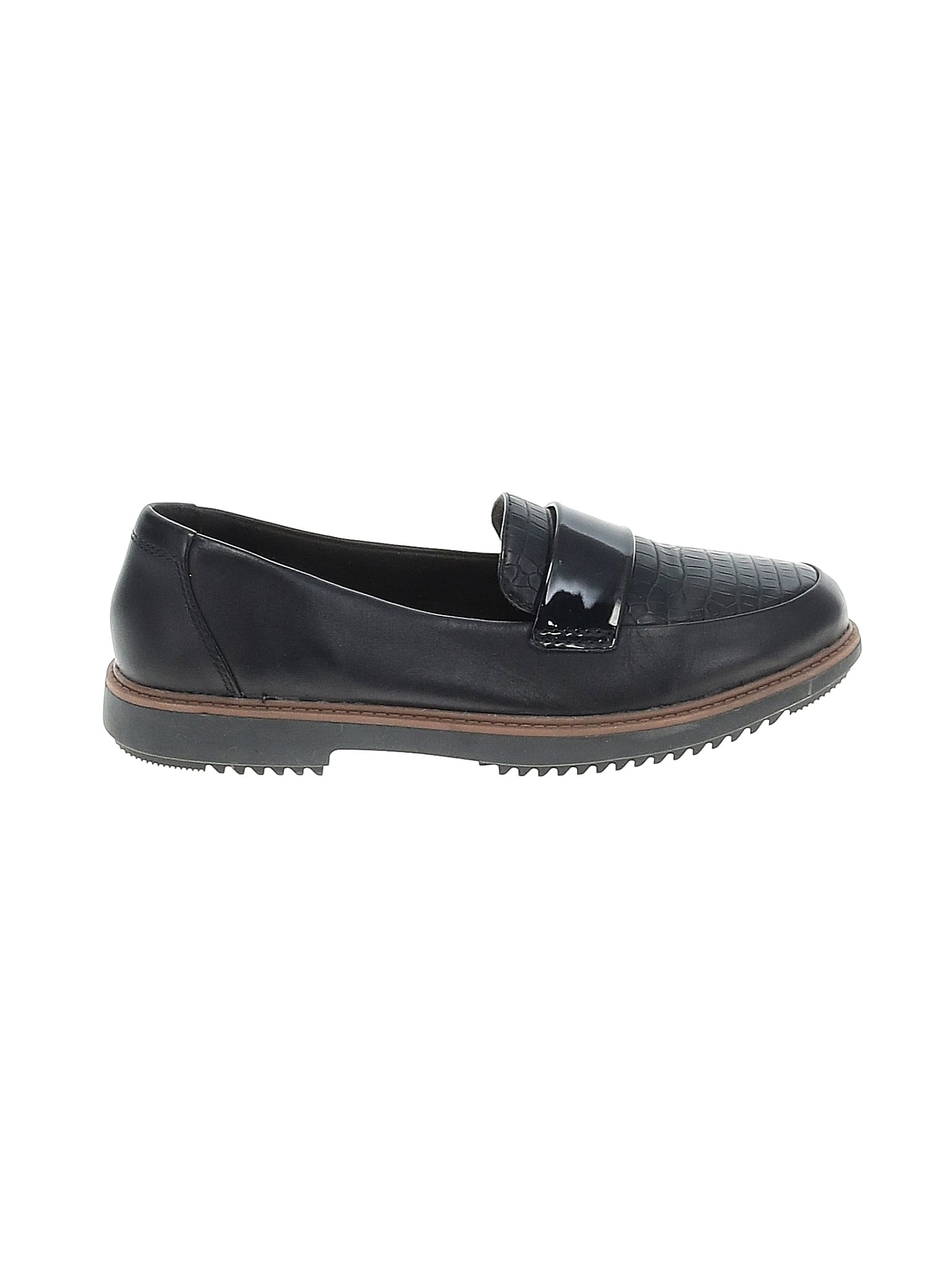 Clarks Black Flats Size 7 1/2