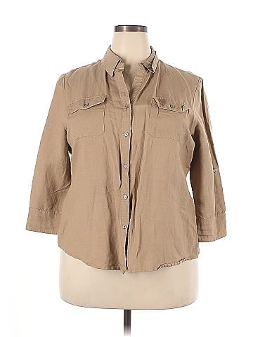 Appraisal 3/4 Sleeve Button-Down Shirt (view 1)