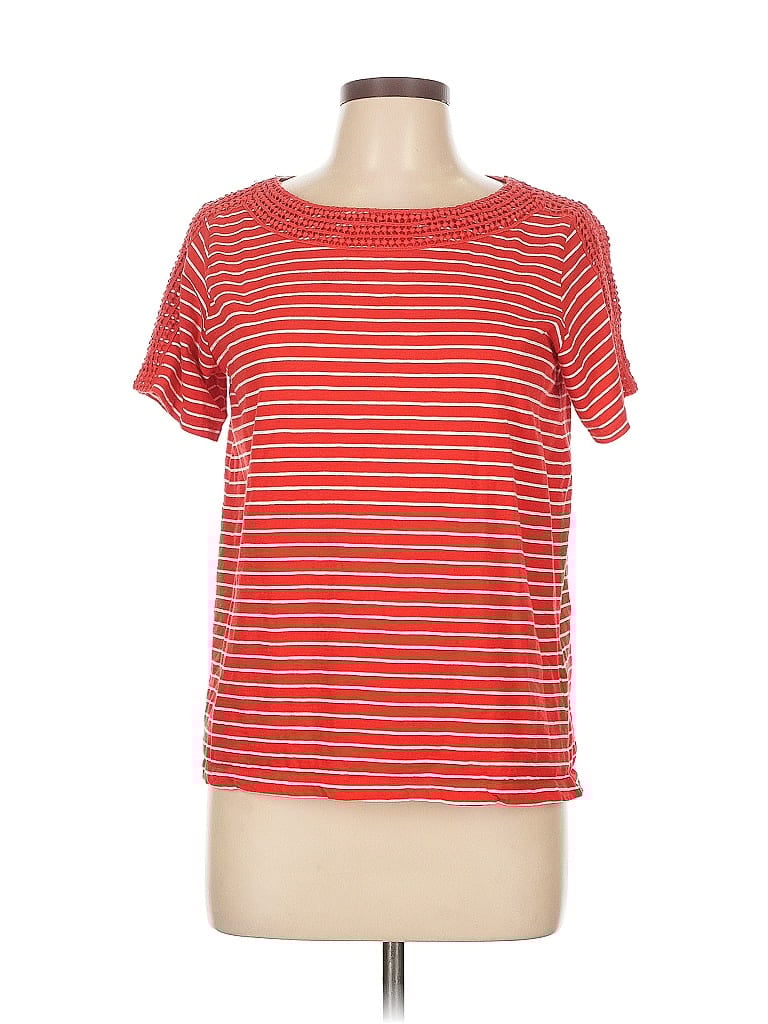 Pre-owned Jones New York Signature Short Sleeve T-shirt In Red