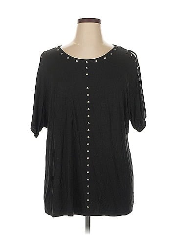 Carmen Carmen Marc Valvo Short Sleeve Blouse (view 1)