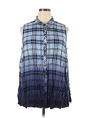 Catherines Sleeveless Button Down Shirt