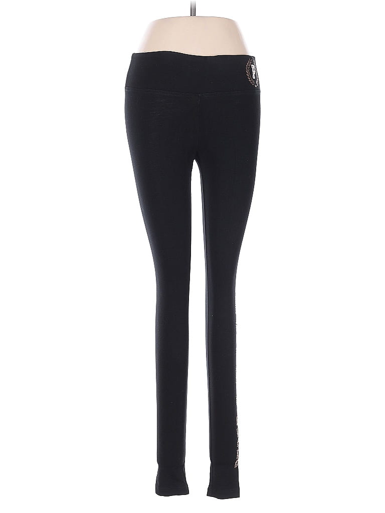 Pre-owned Victoria's Secret Pink Active Pants In Black