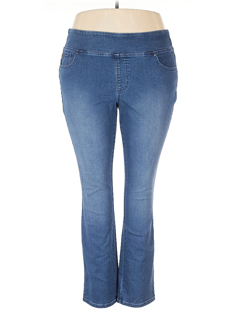Belle By Kim Gravel Blue Jeans Size 18 - photo 1