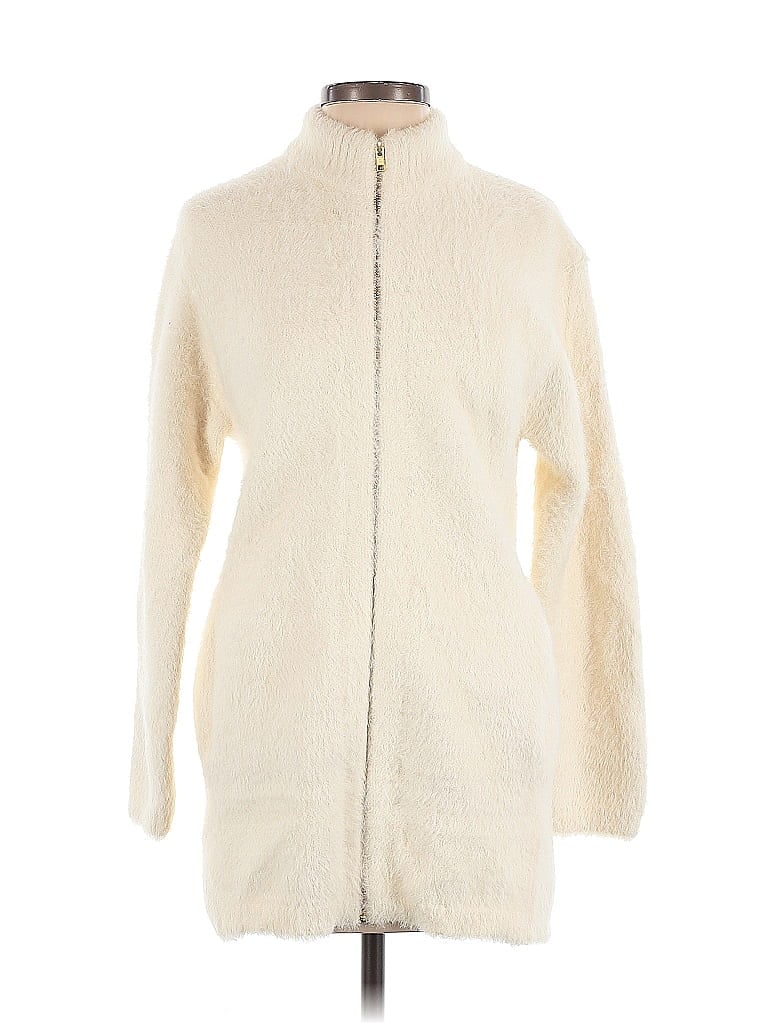 Pre-owned Point Sur Cardigan Sweater In White