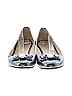 Prada 100% Leather Metallic Silver Flats Size EU 39 - photo 2