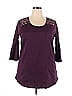 Roaman's Purple 3/4 Sleeve Top Size 18 - photo 1