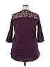 Roaman's Purple 3/4 Sleeve Top Size 18 - photo 2